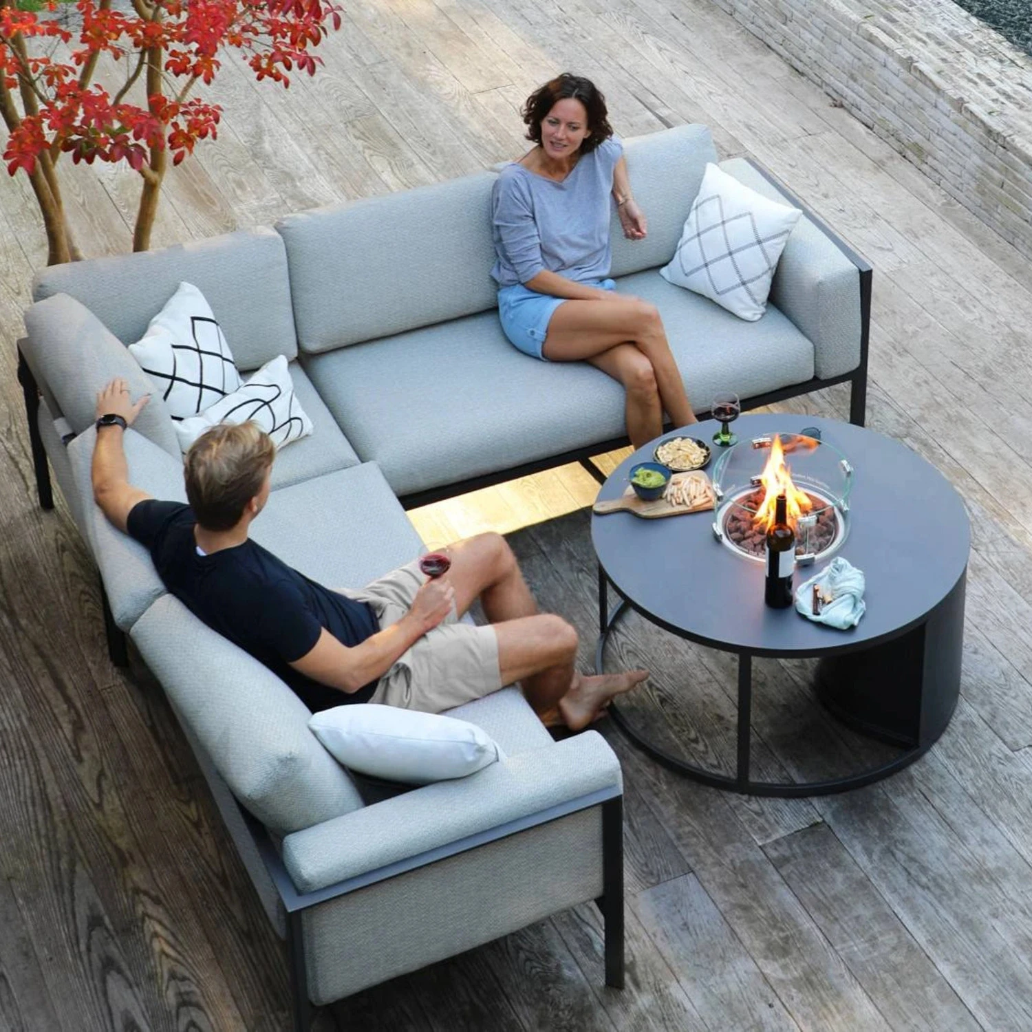 Стол-очаг FOGO круглый, антрацит