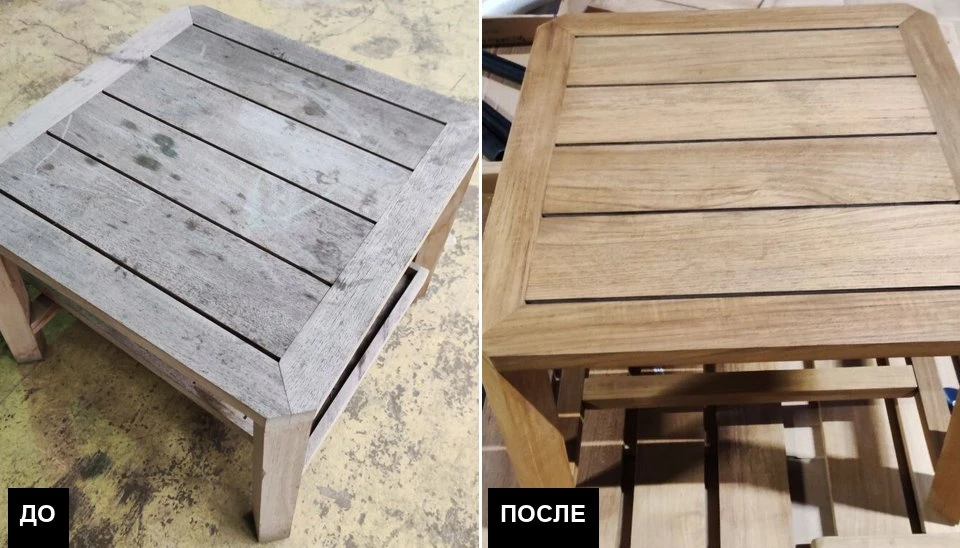 Реставрация уличной мебели
