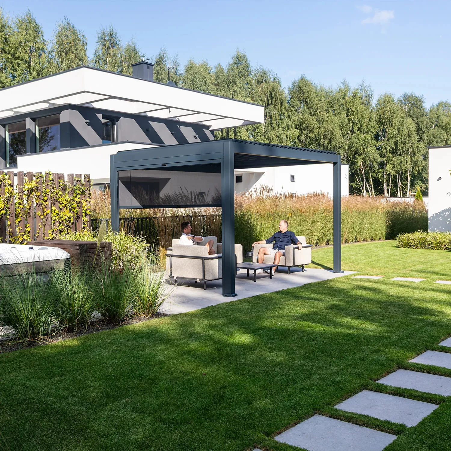 Пергола для террасы PERARA 4x3 Antracite