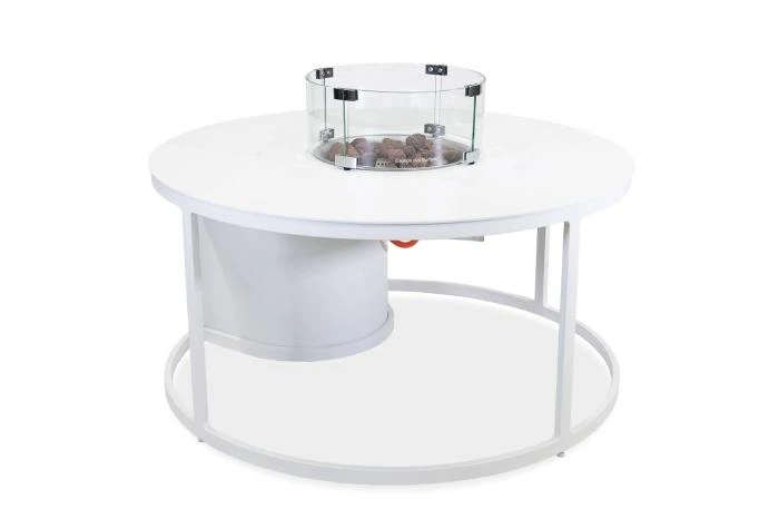 Стол-очаг FOGO круглый, белый