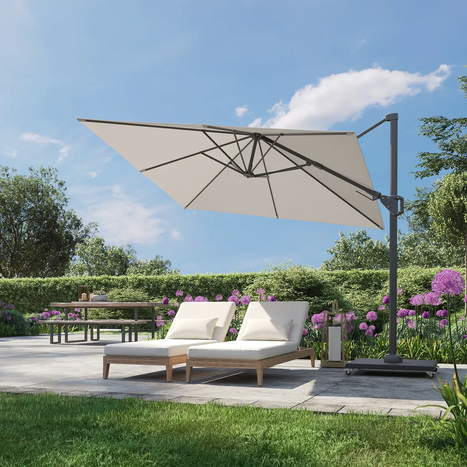 Садовый зонт VOYAGER T² 2,7x2,7 Taupe