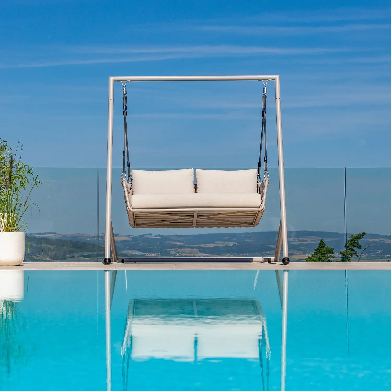 Садовые качели HUG Бежевый