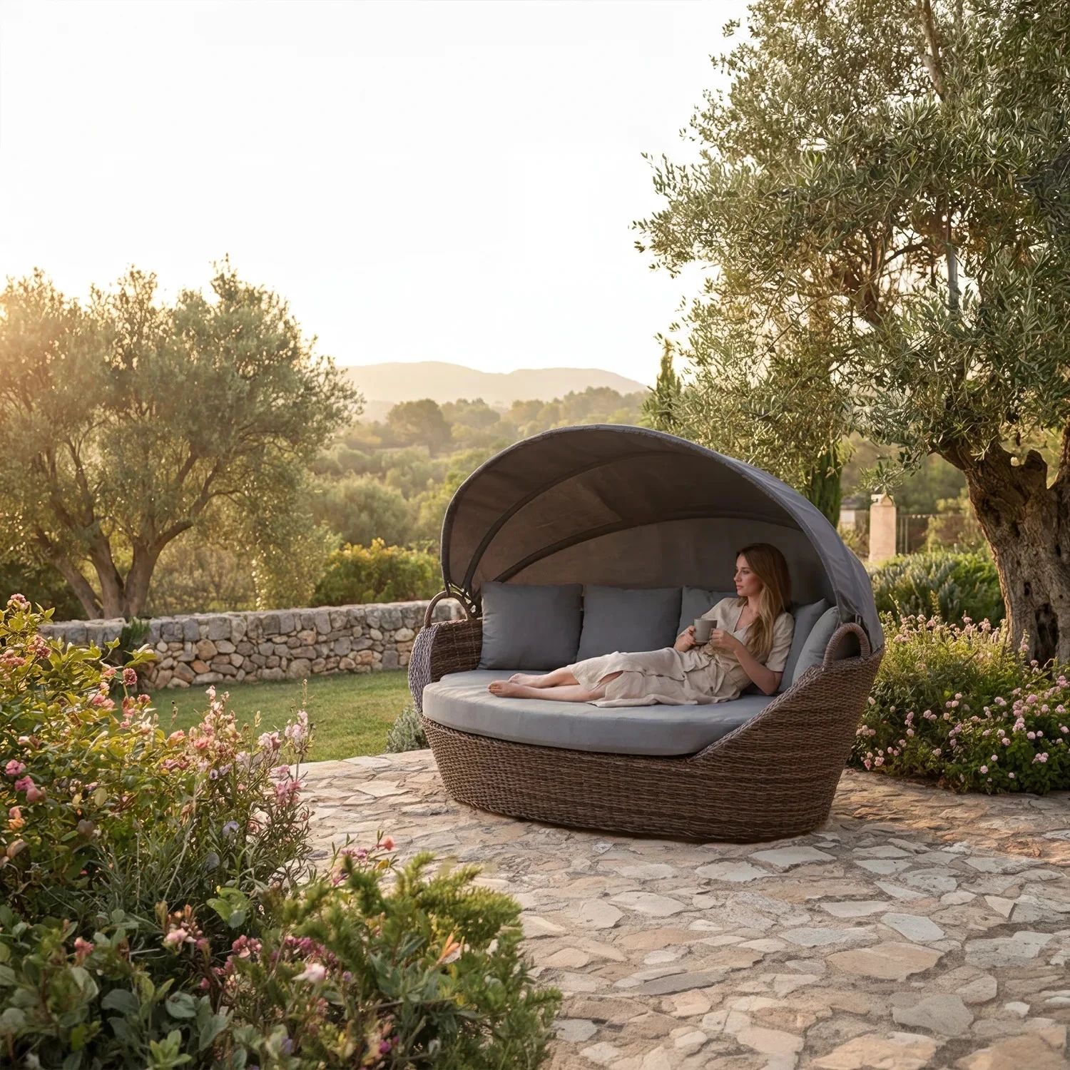 Софа с крышей ПОРТОФИНО (PORTOFINO) Песочный
