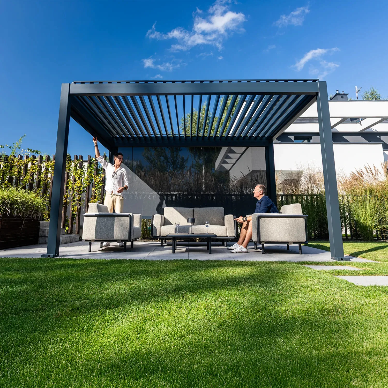 Пергола для террасы PERARA 4x3 Antracite