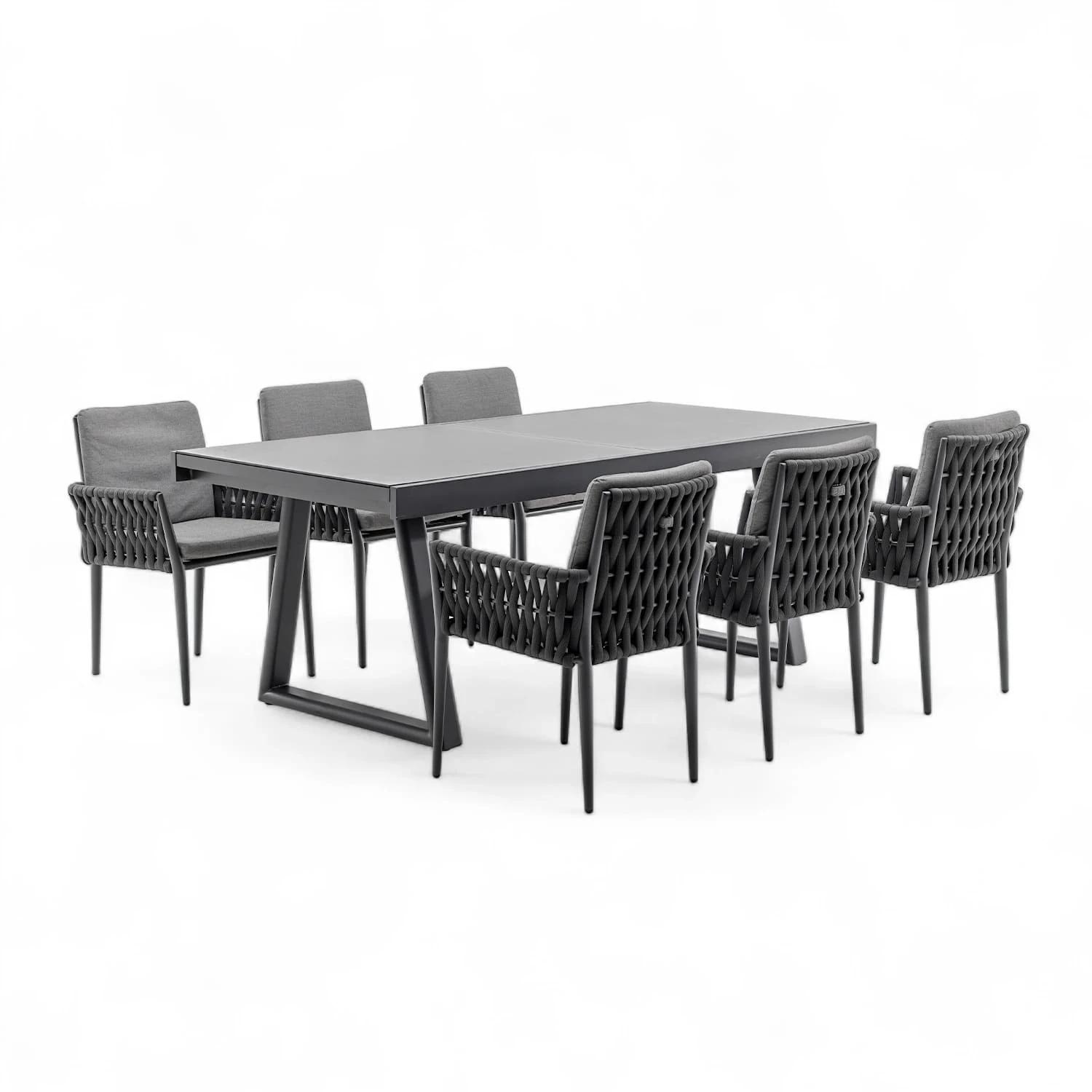 Обеденный комплект CLUB + HUG 6 Антрацит