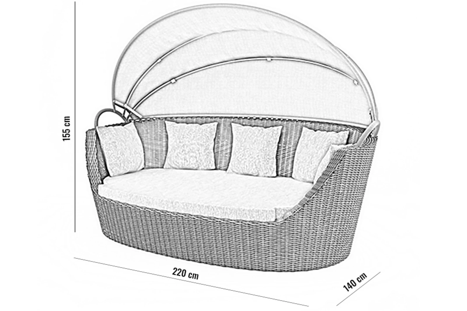 Софа с крышей PORTOFINO Белый