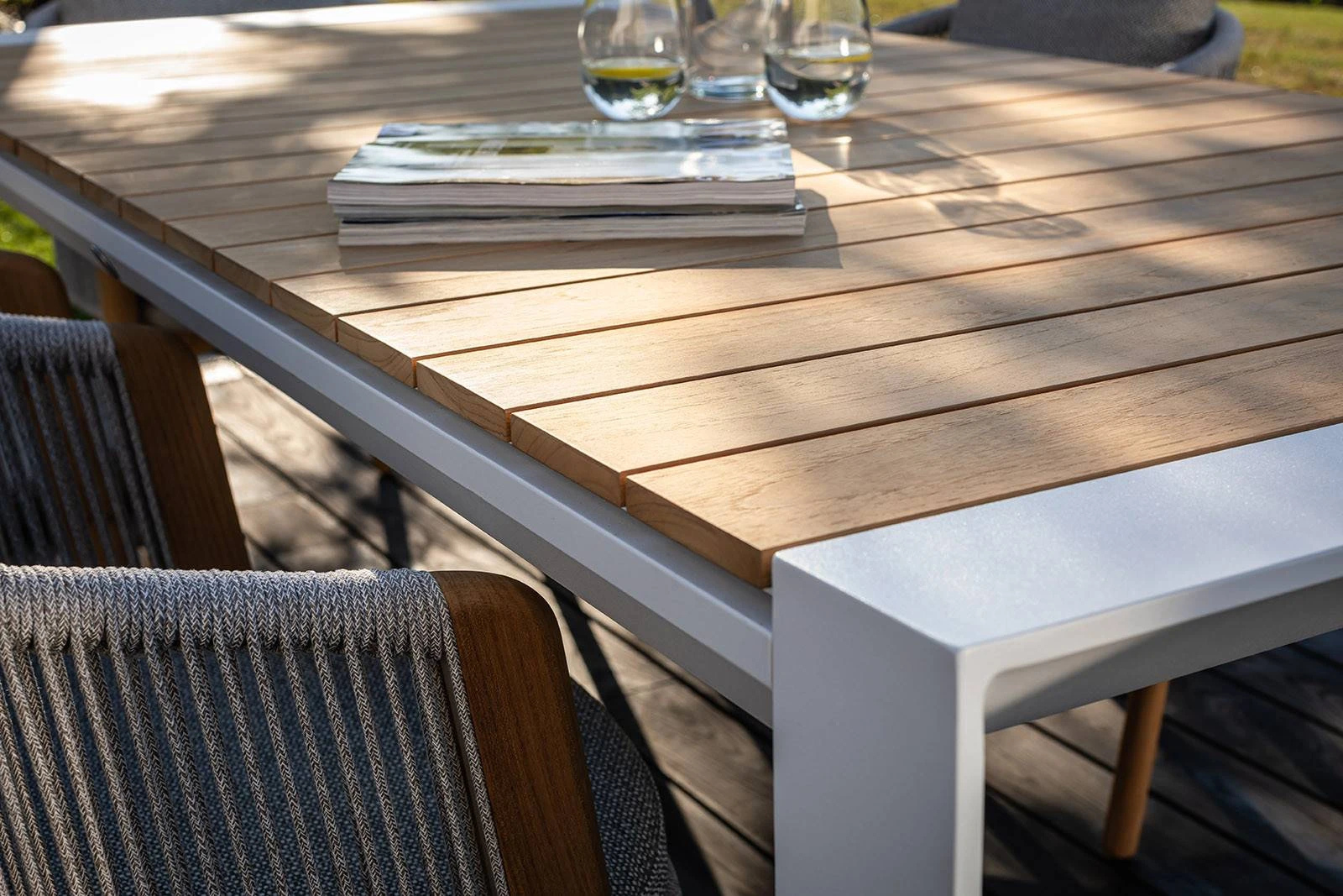 Обеденный комплект MURO + HAVEN Teak 6 Белый