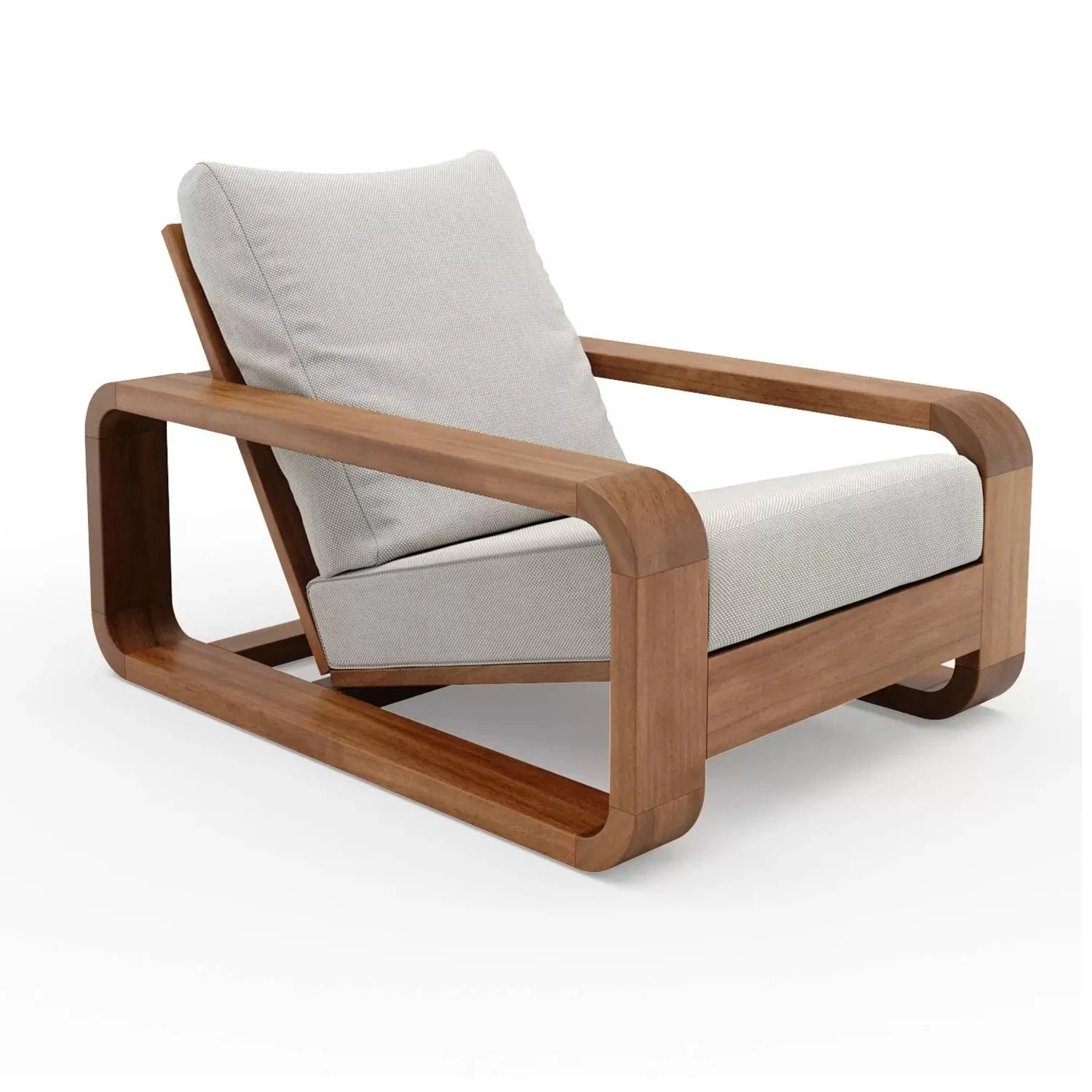 Кресло с пуфом CASSIA из дуба