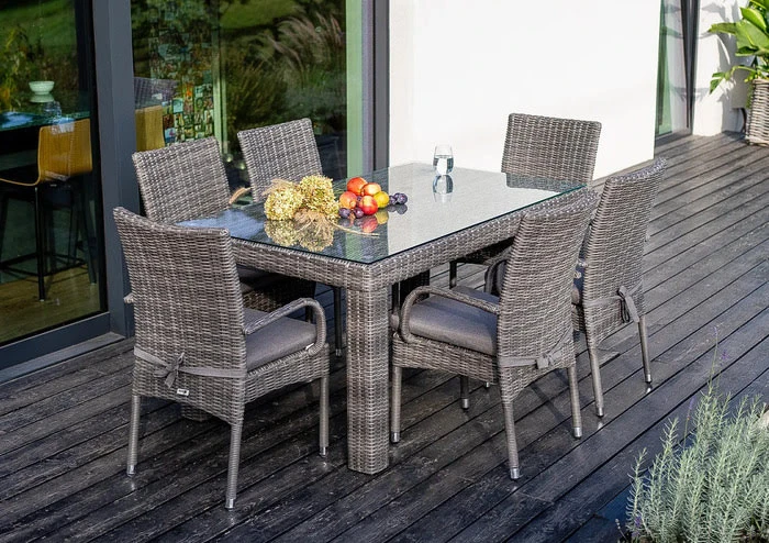 Обеденный комплект RAPALLO 160 + TRAMONTO Серый