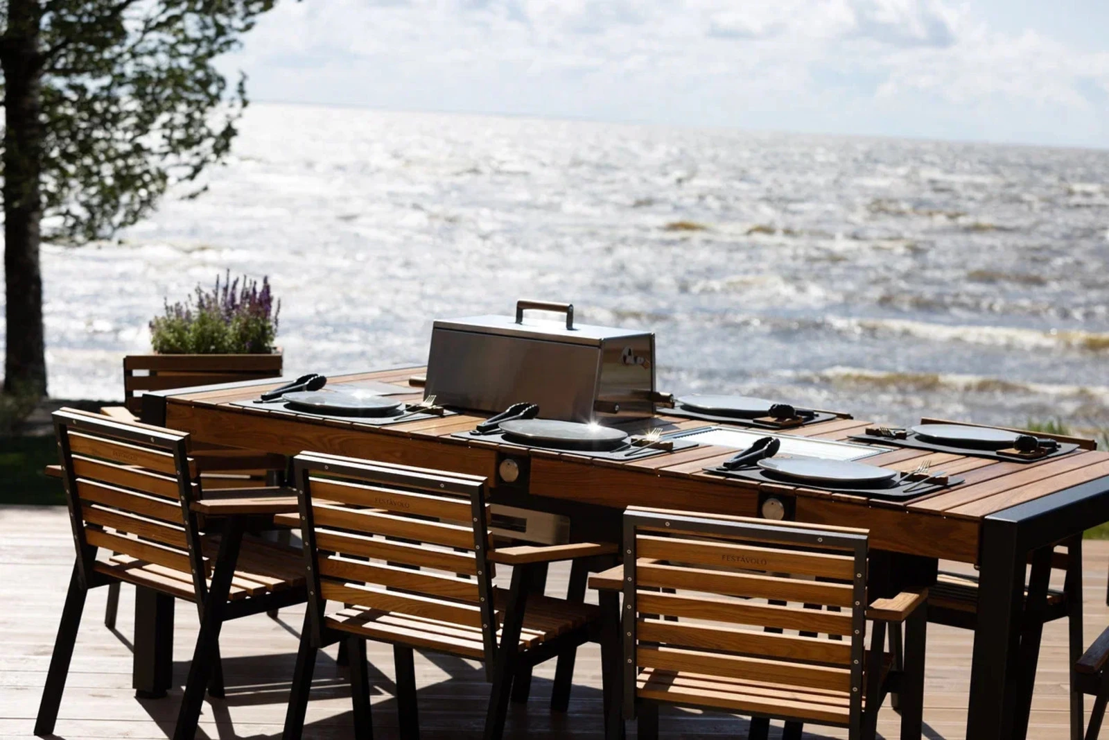 Стол с грилем FESTAVOLO MEDIO