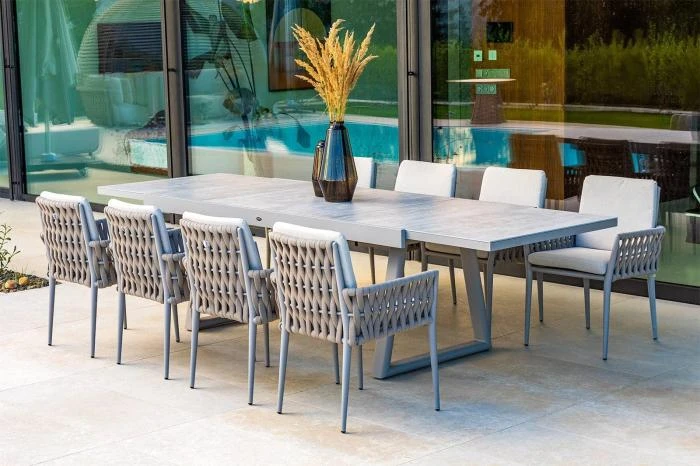 Обеденный комплект CLUB + HUG 8 Бежевый