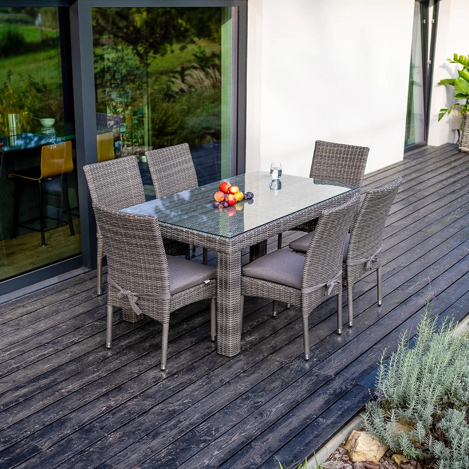 Обеденный комплект RAPALLO 160 + STRATO Серый