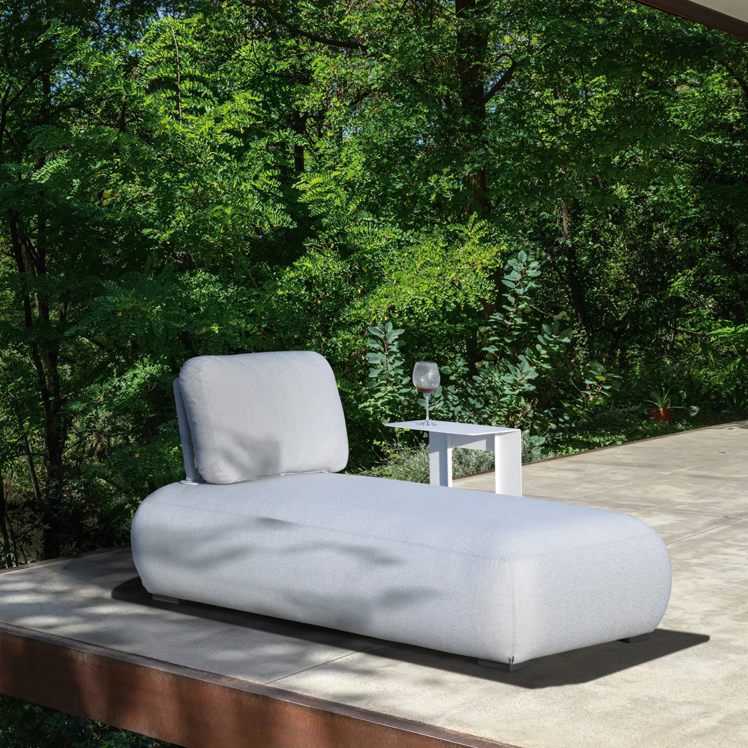 Столик журнальный приставной SWEET Серо-бежевый