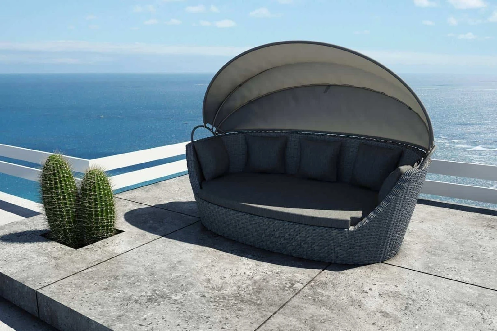 Софа с крышей PORTOFINO Серый