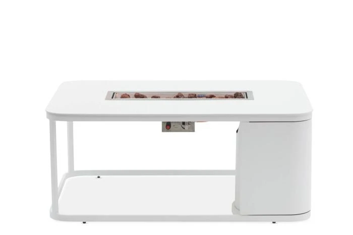 Стол-очаг FOGO прямоугольный, белый