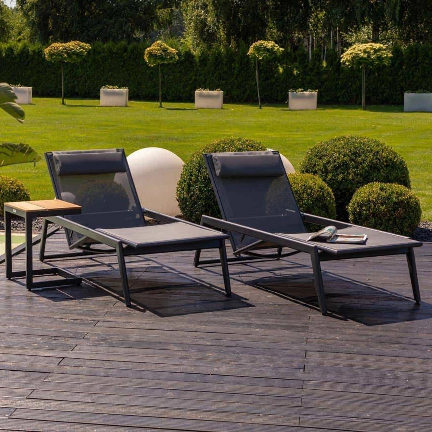 Шезлонг TERME Антрацит