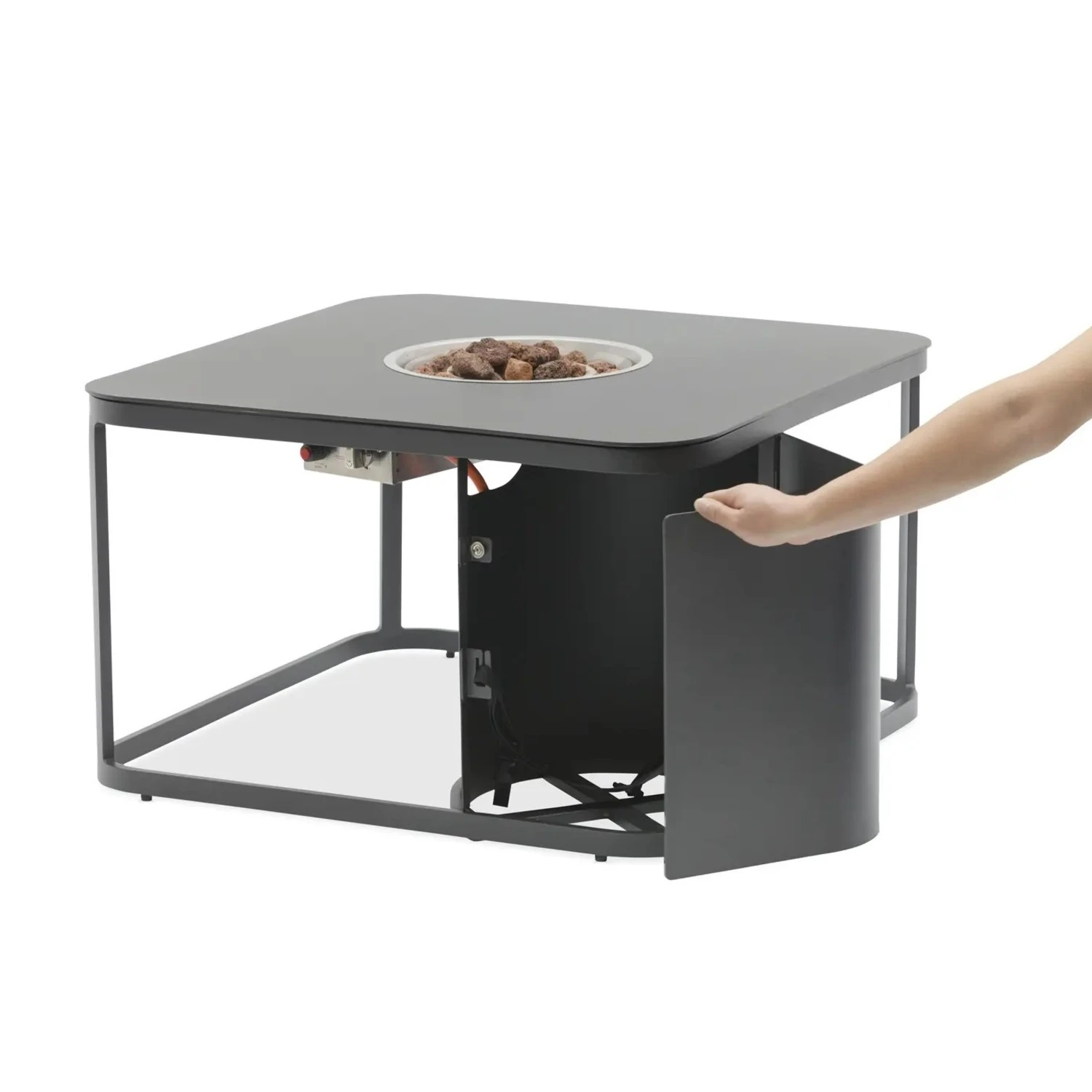 Стол-очаг FOGO квадратный, антрацит