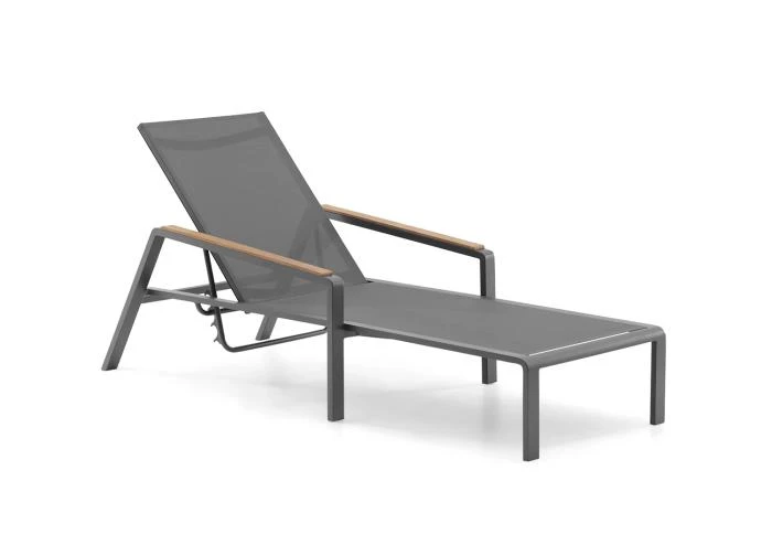 Шезлонг CORDOBA TEAK Антрацит