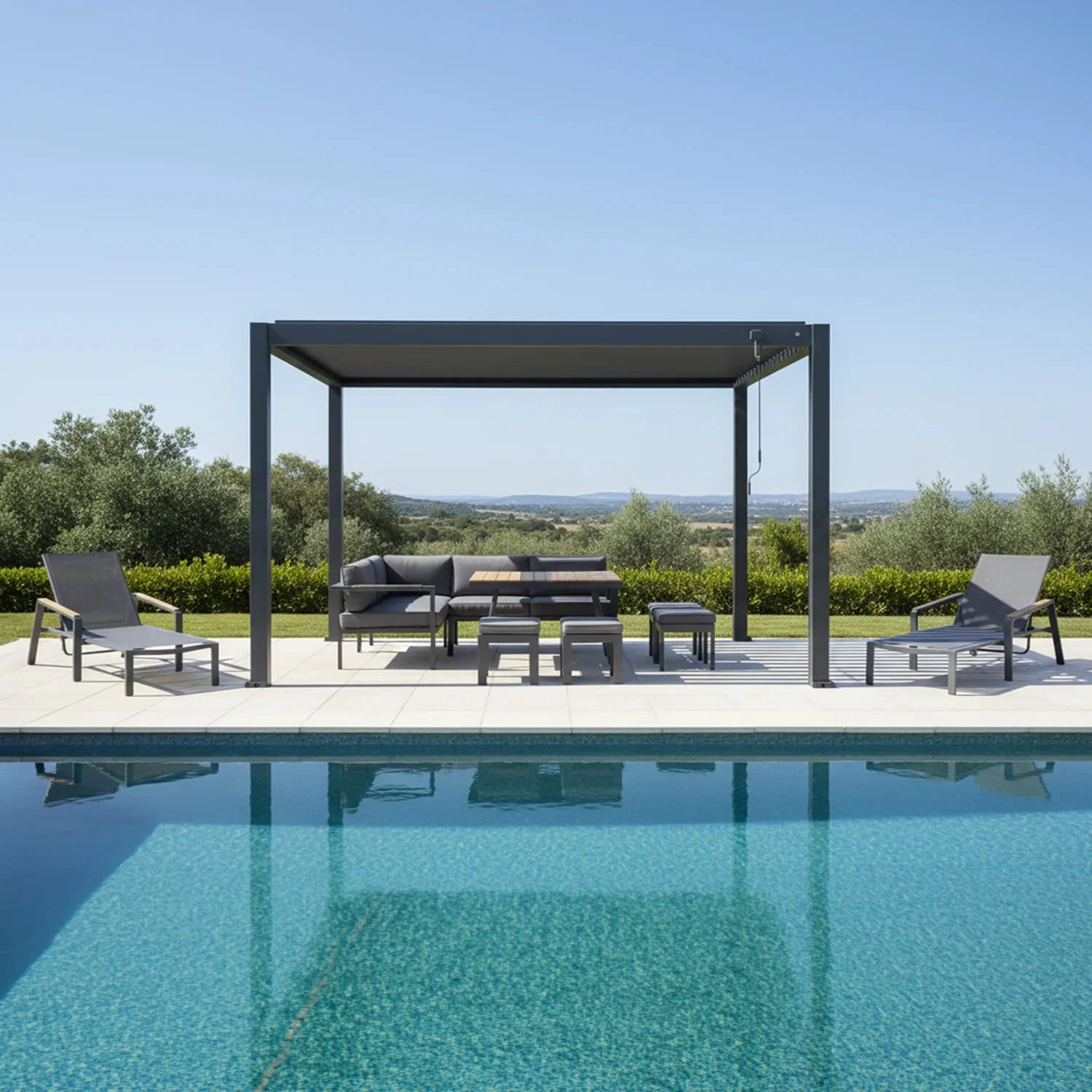 Пергола для террасы PERARA 4x3 Antracite