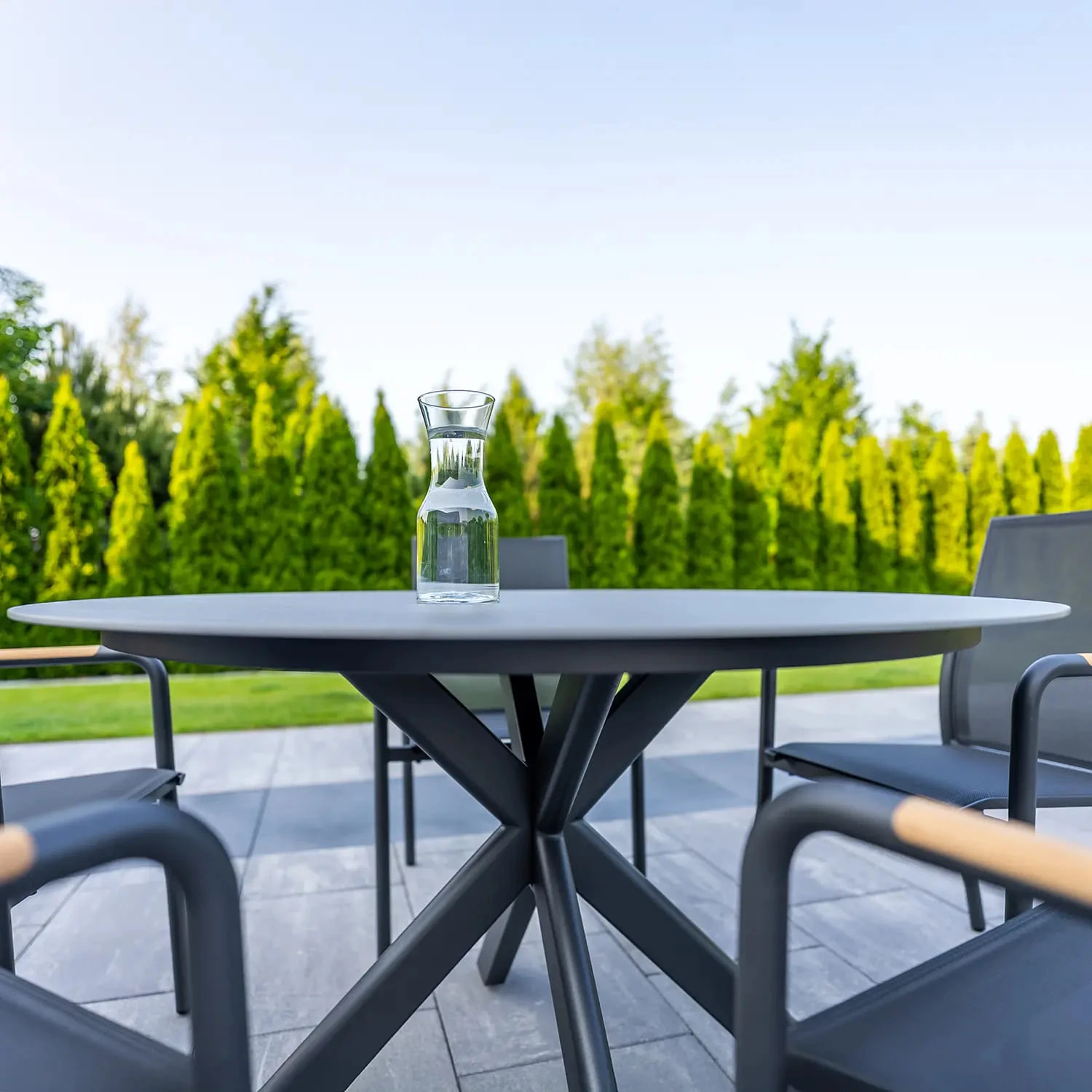 Обеденный комплект LUGO + SOLLER Teak Антрацит