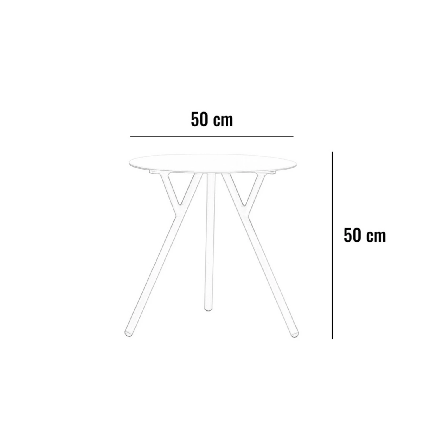 Журнальный столик DJ D50 Светло-серый