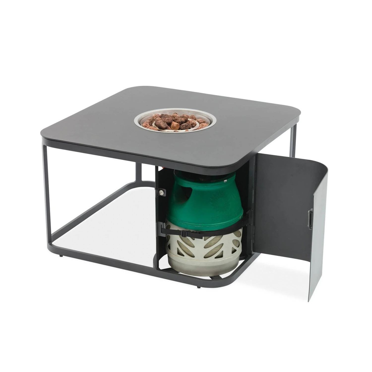 Стол-очаг FOGO квадратный, антрацит