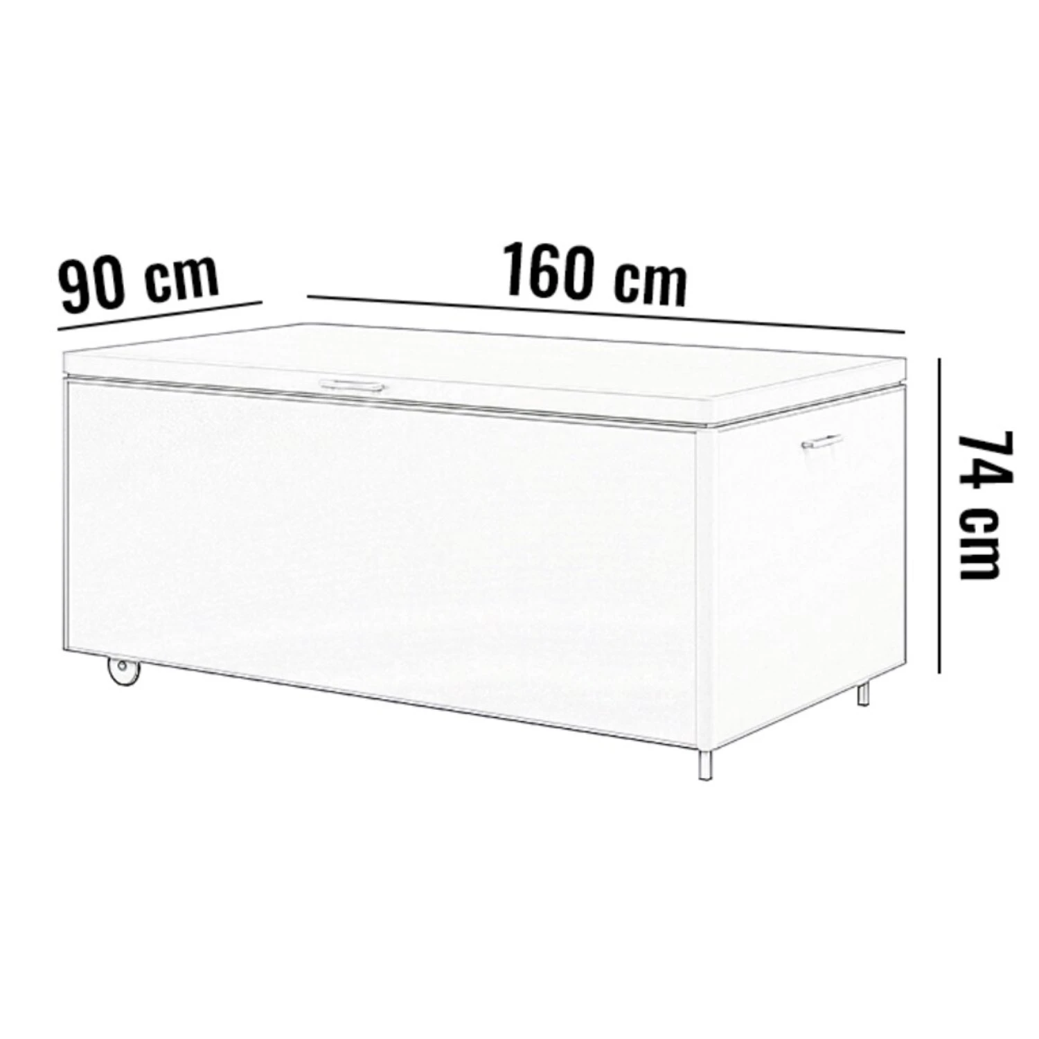 Ящик для хранения CONTENITORE 160 Антрацит