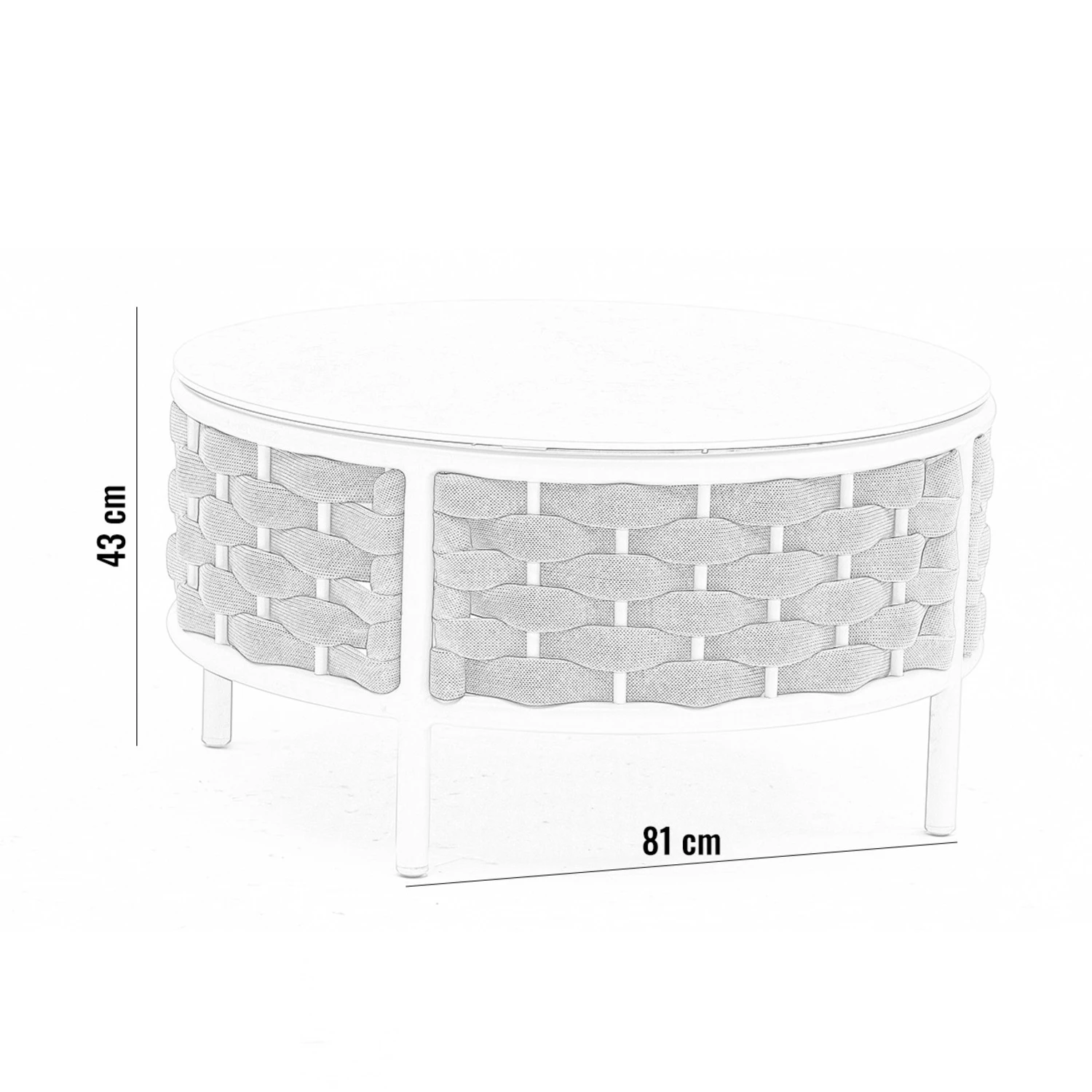 Круглый журнальный столик LOOP