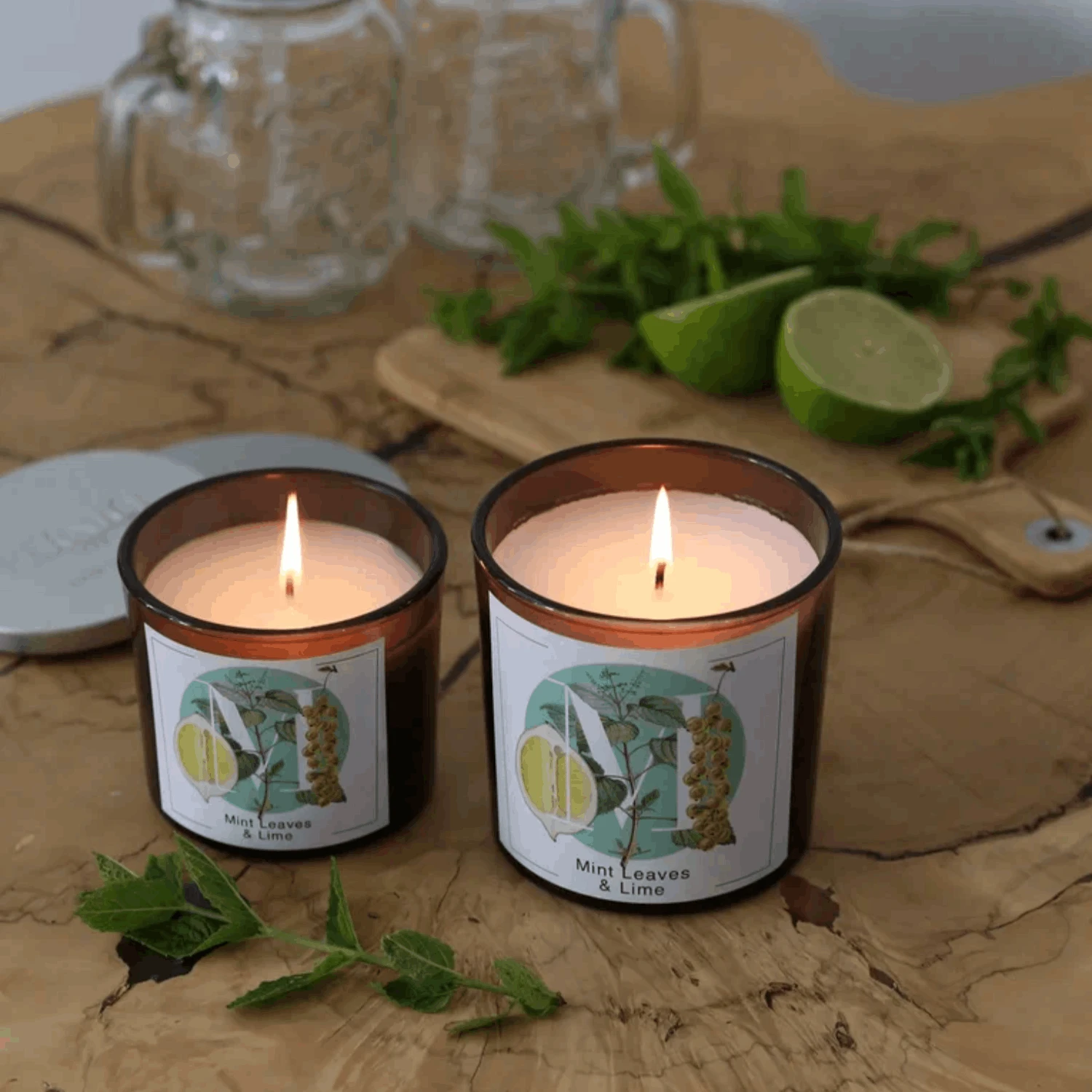 Свеча M «Mint Leaves and Lime» 350