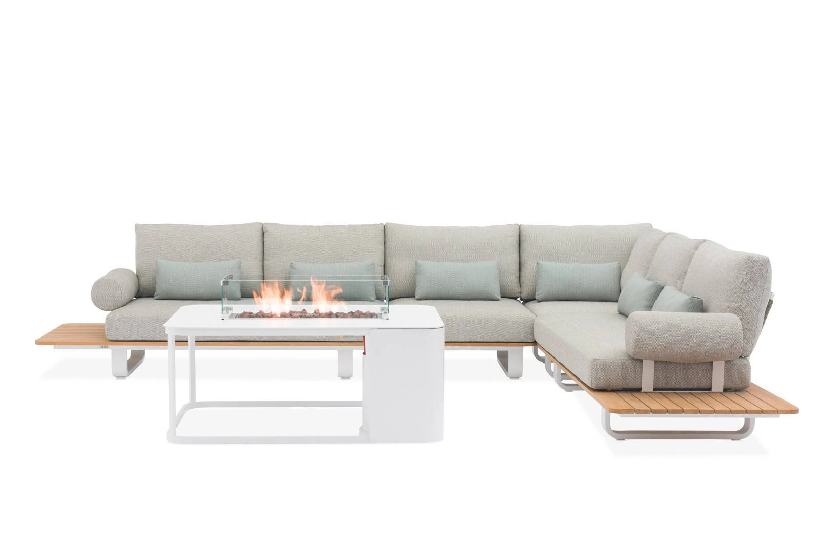 Стол-очаг FOGO прямоугольный, белый