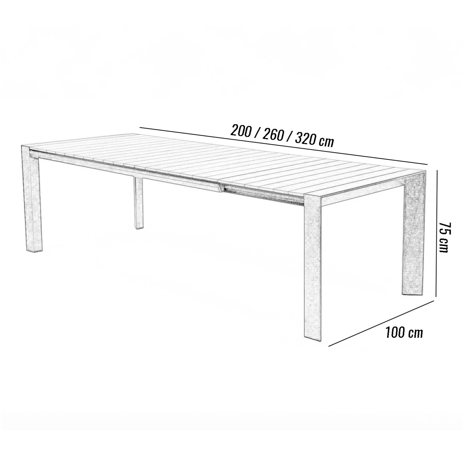 Обеденный комплект MURO + SOLLER Teak 6 Антрацит