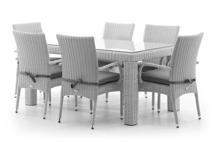 Обеденный комплект RAPALLO 160 + TRAMONTO Белый