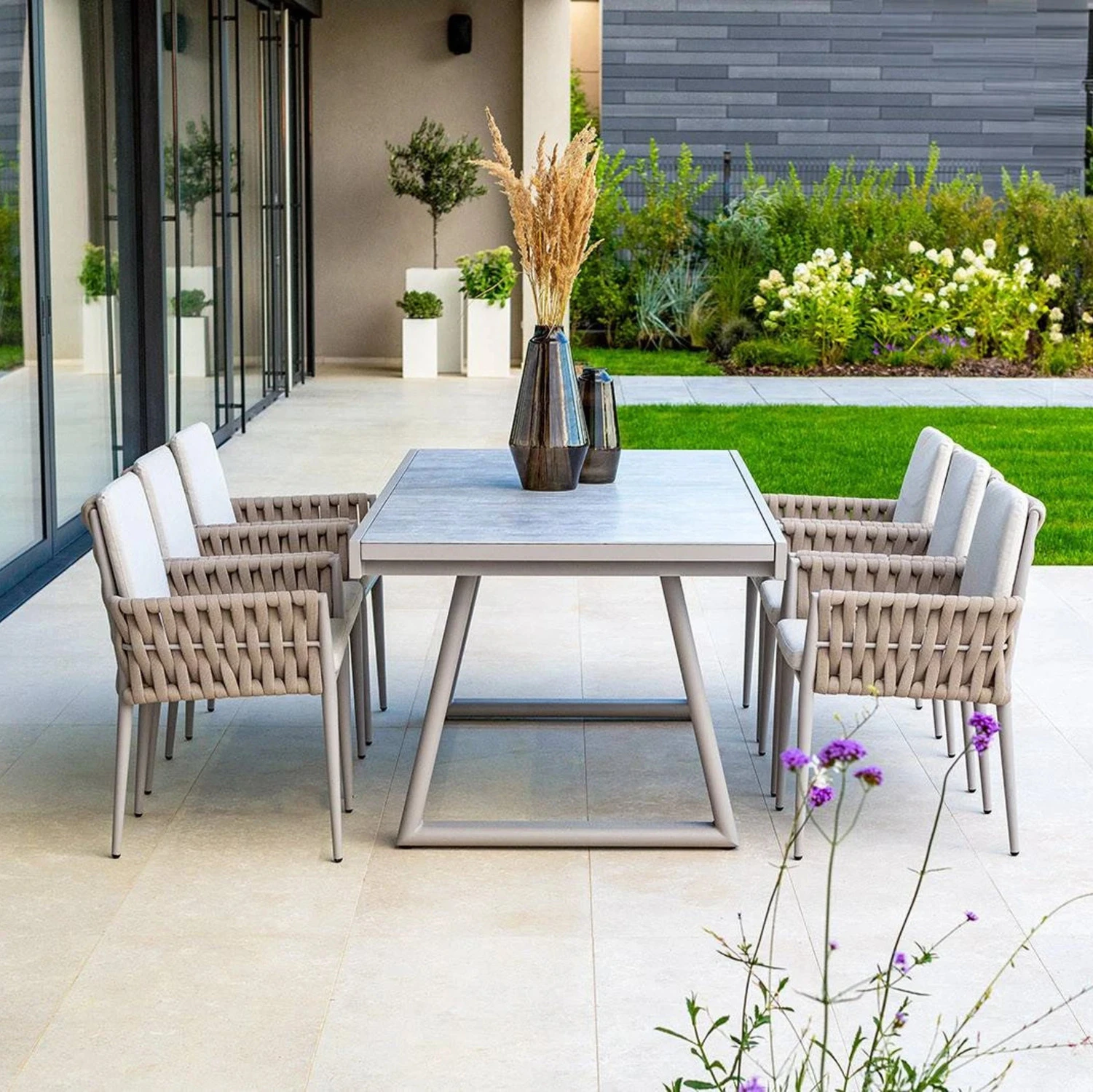 Обеденный комплект CLUB + HUG 6 Бежевый