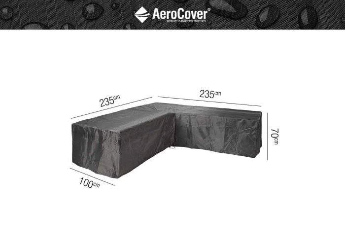 Чехол садовый в форме «Г» 235х235х100х70 см
