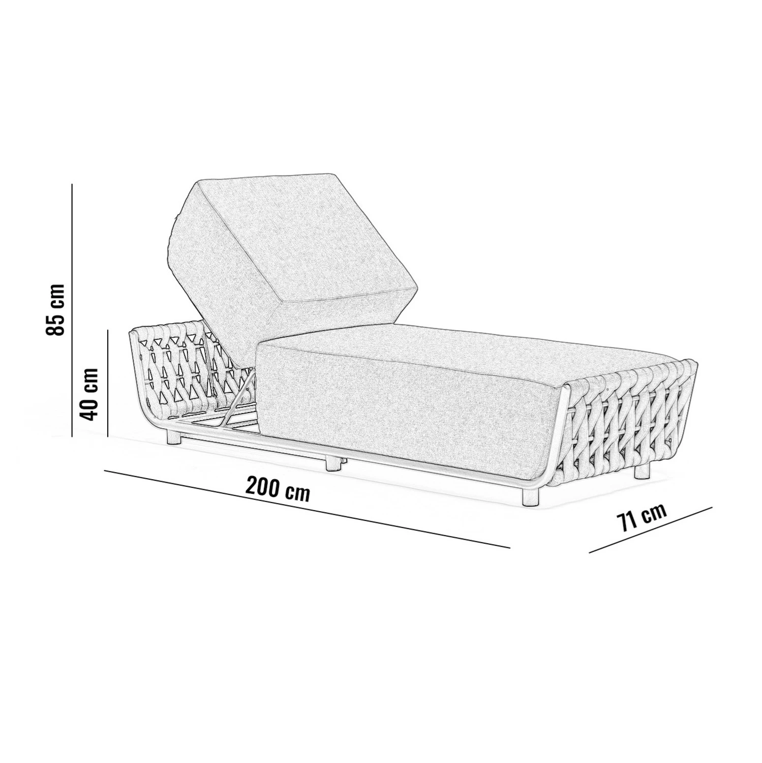 Шезлонг HUG Бежевый
