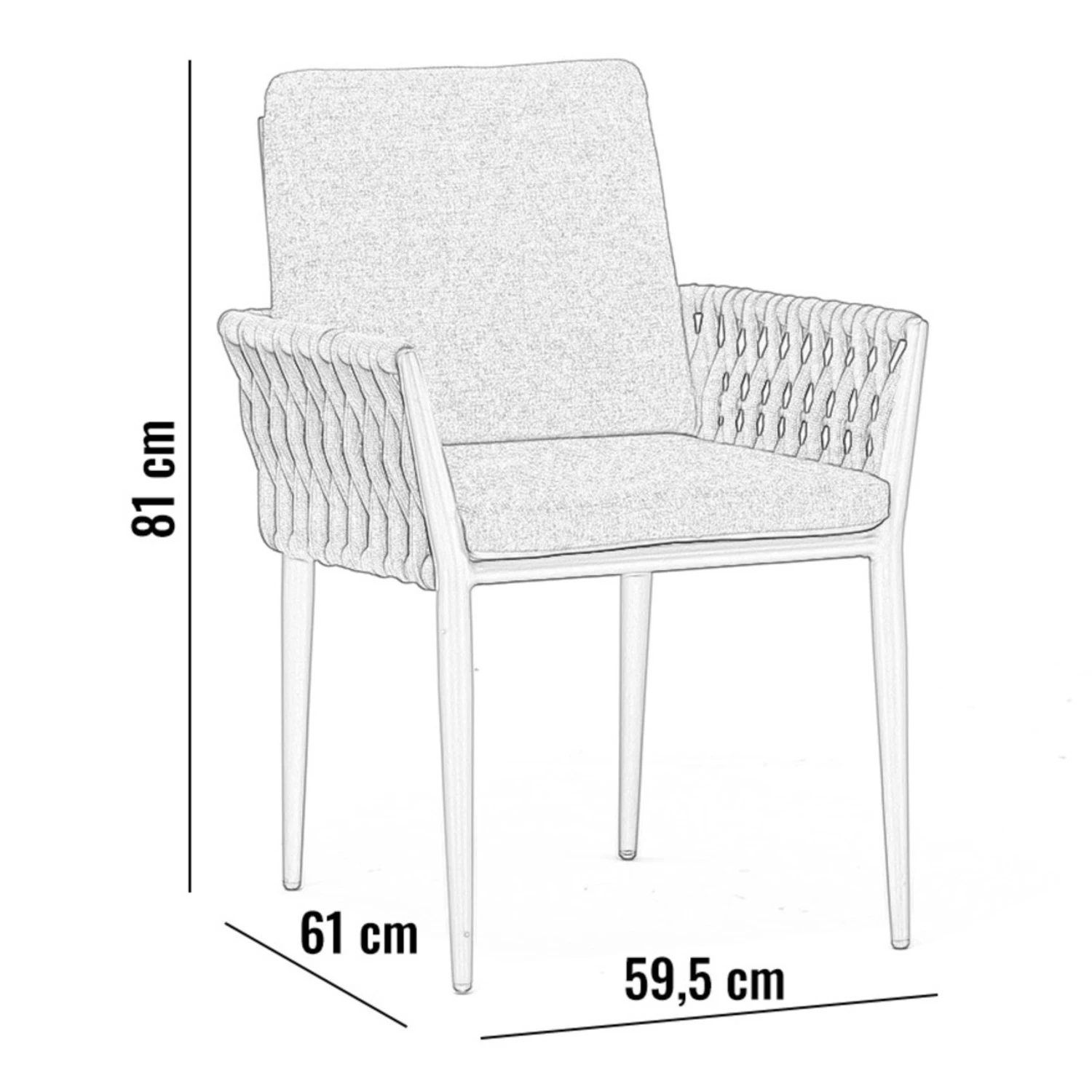 Обеденный комплект CLUB + HUG 6 Бежевый