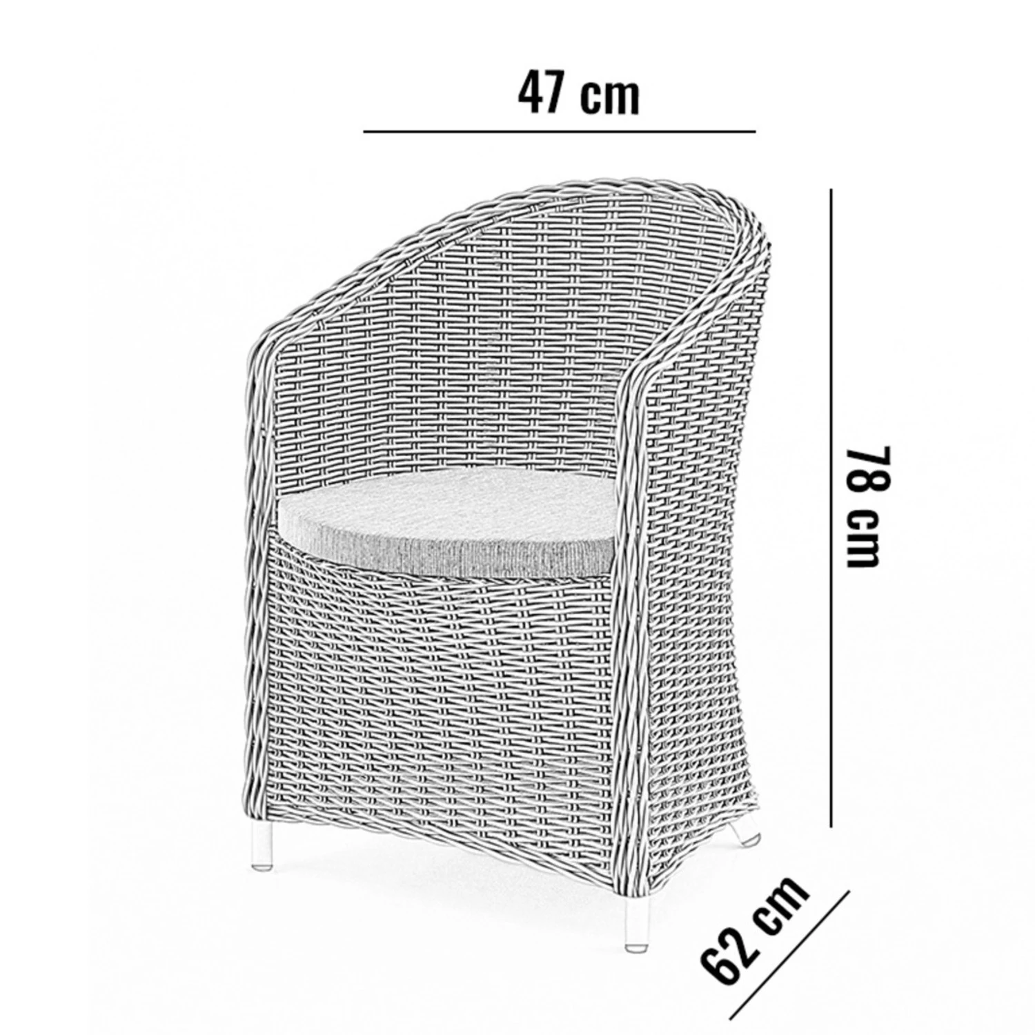 Кресло DOLCE VITA Белый