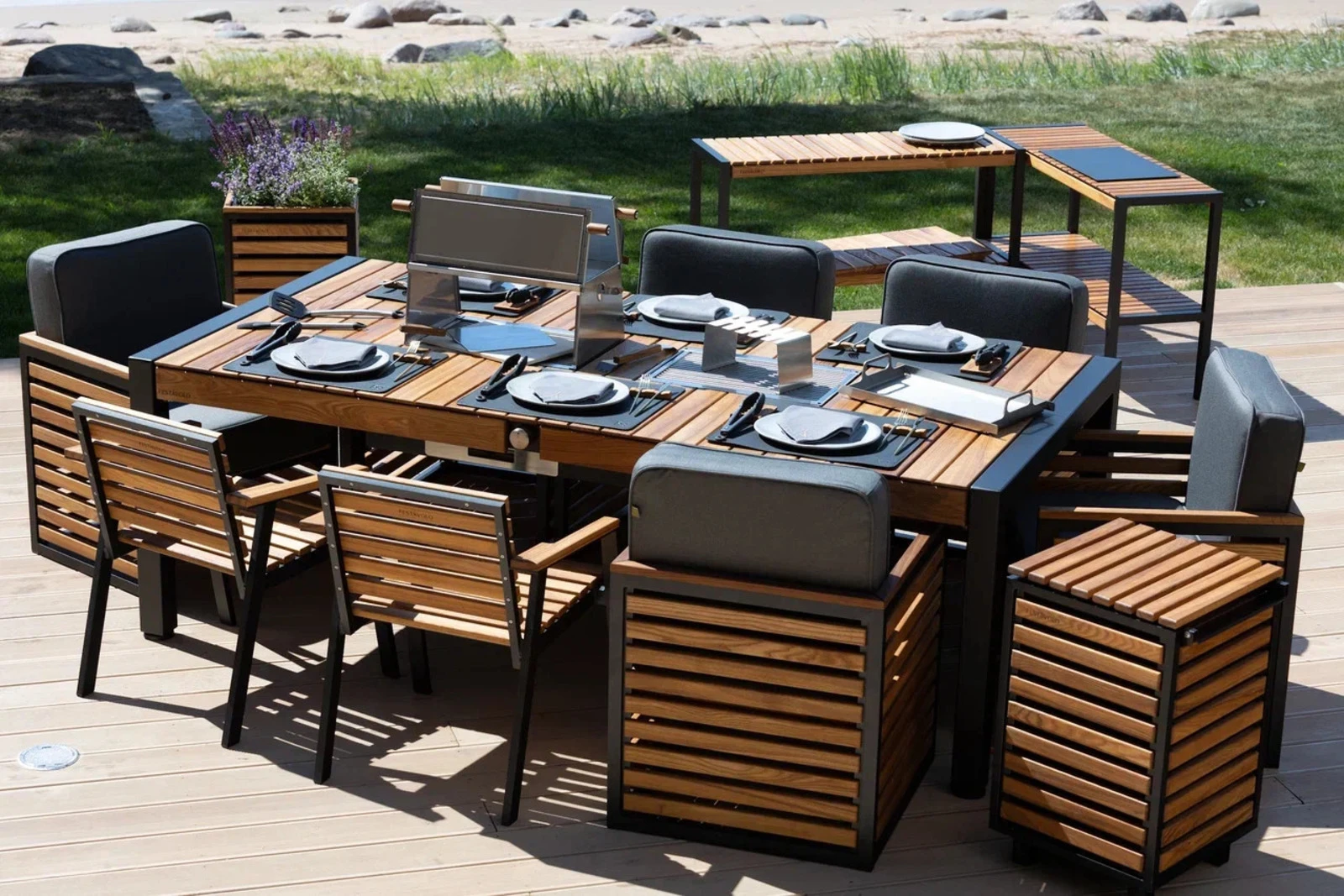 Стол с грилем FESTAVOLO MEDIO