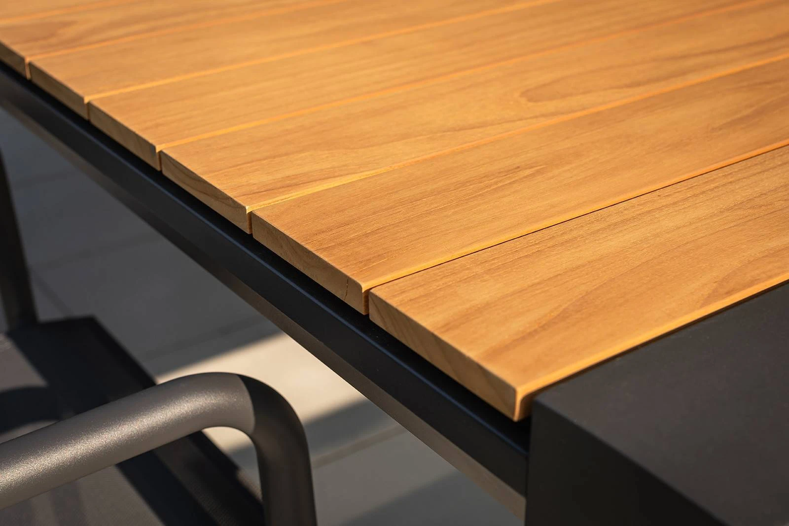 Обеденный комплект MURO + SOLLER Teak 6 Антрацит