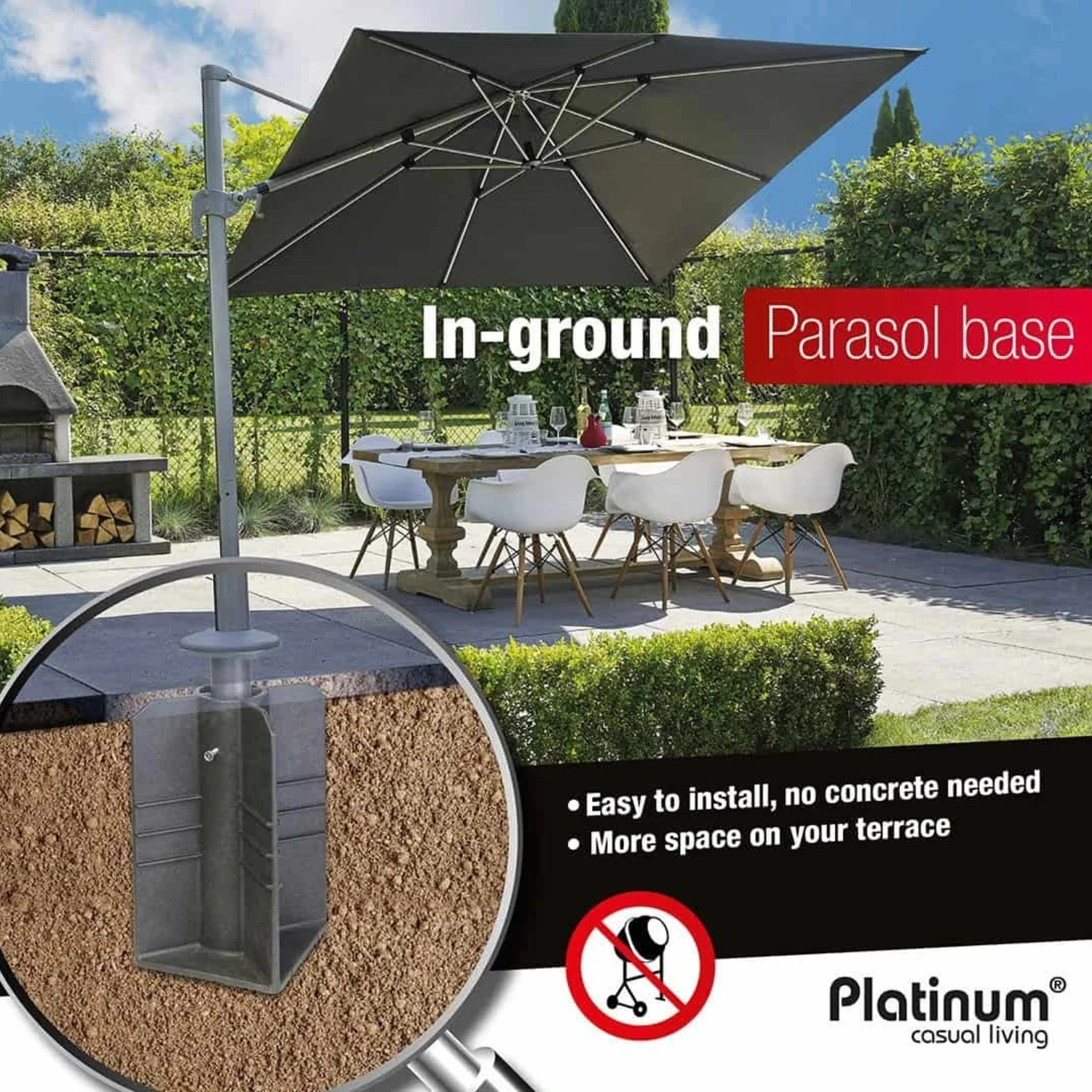 База для зонта IN-GROUND