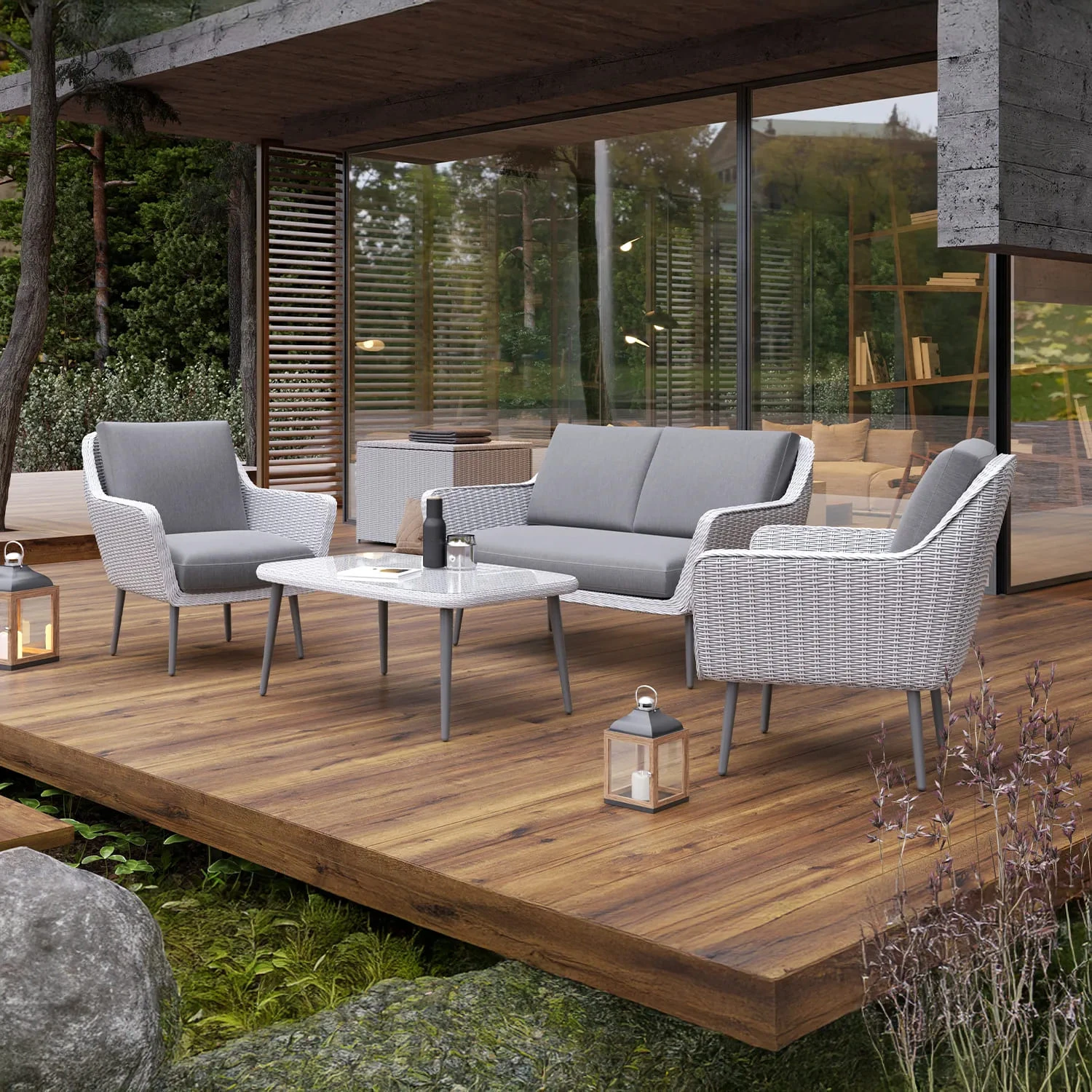 Диванный комплект MONZA Белый