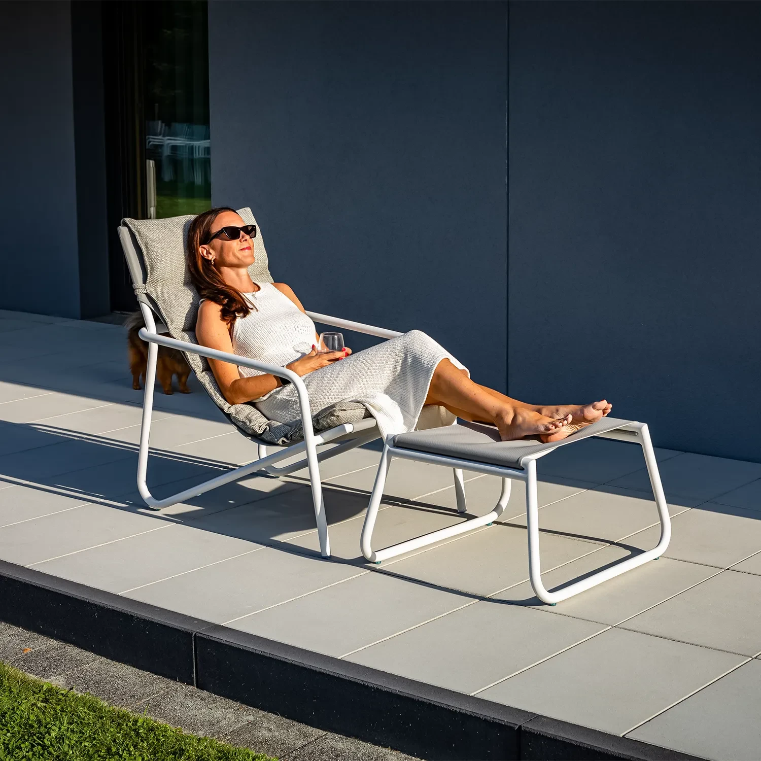 Шезлонг COAST Белый