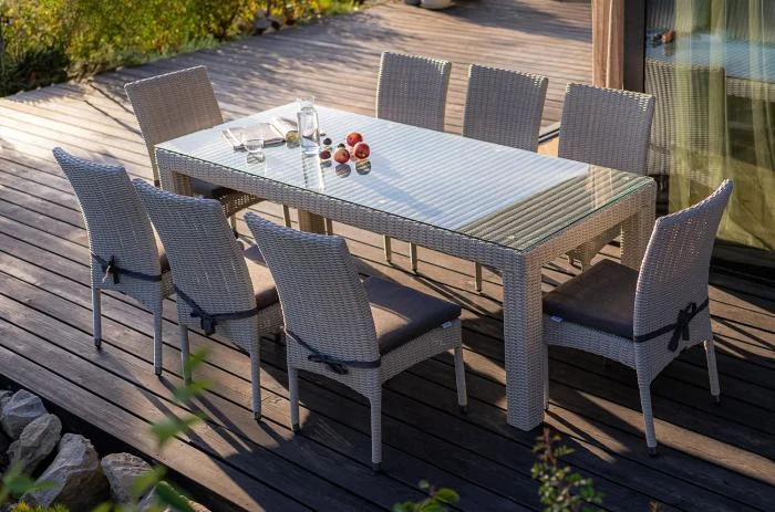 Обеденный комплект RAPALLO 220 + STRATO Белый