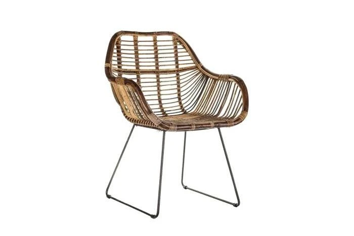 Ретро-кресло из натурального ротанга LAVAL