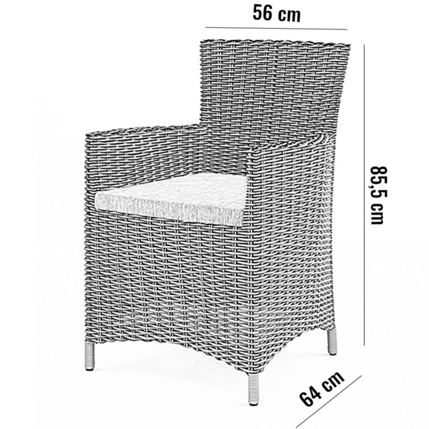 Обеденный комплект RONDO 130 + AMANDA Песочный