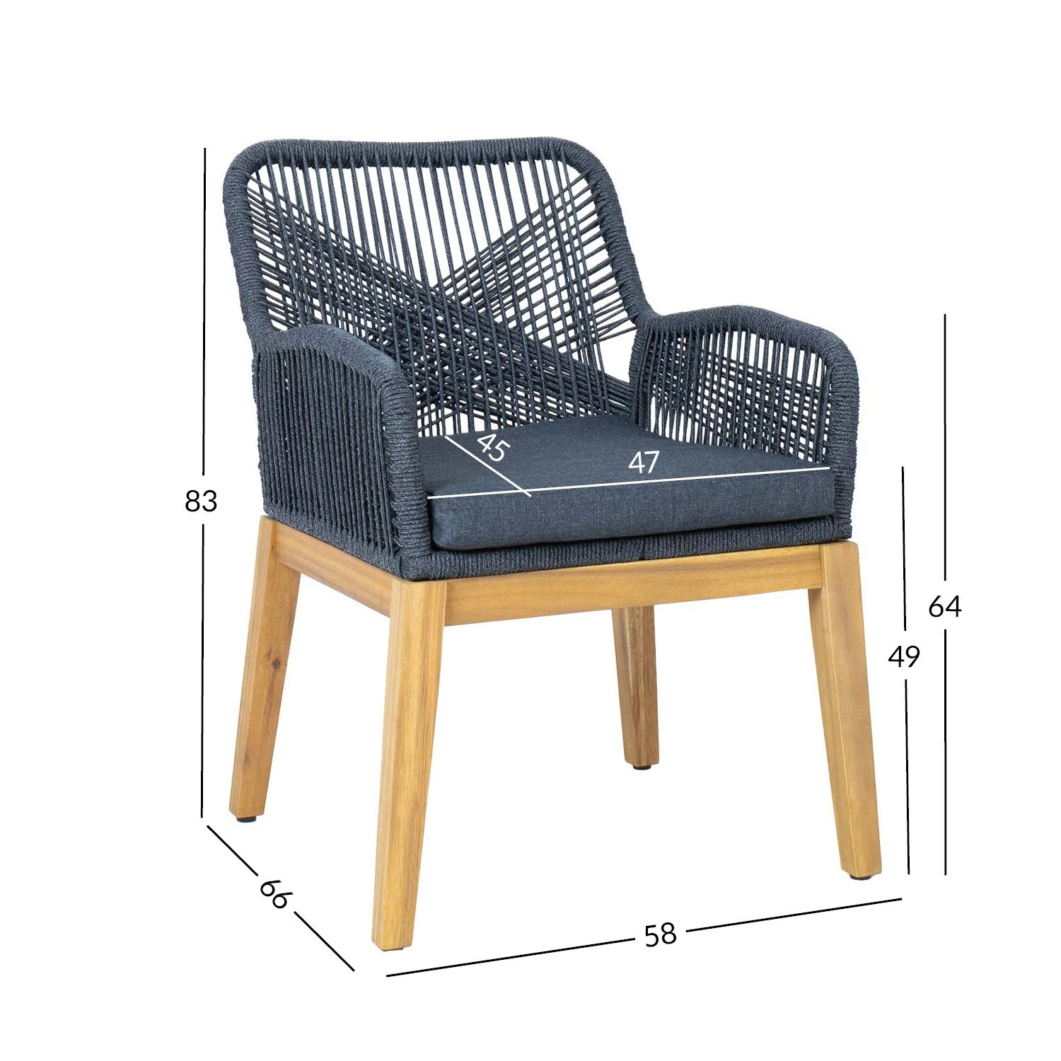 Кресло FLORIDA Антрацит