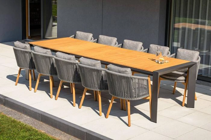 Обеденный комплект MURO + HAVEN Teak 10 Антрацит