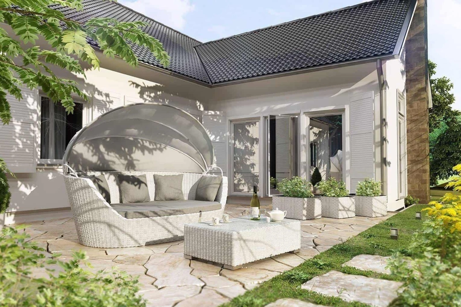 Софа с крышей PORTOFINO Белый