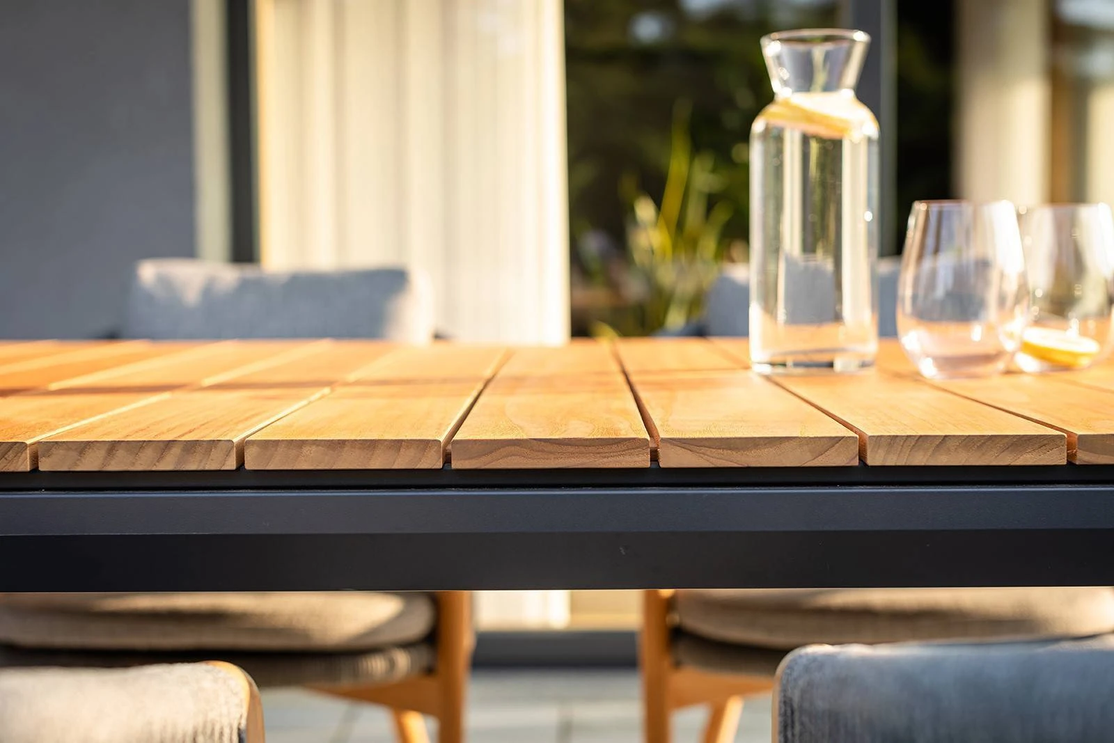 Обеденный комплект MURO + HAVEN Teak 6 Антрацит