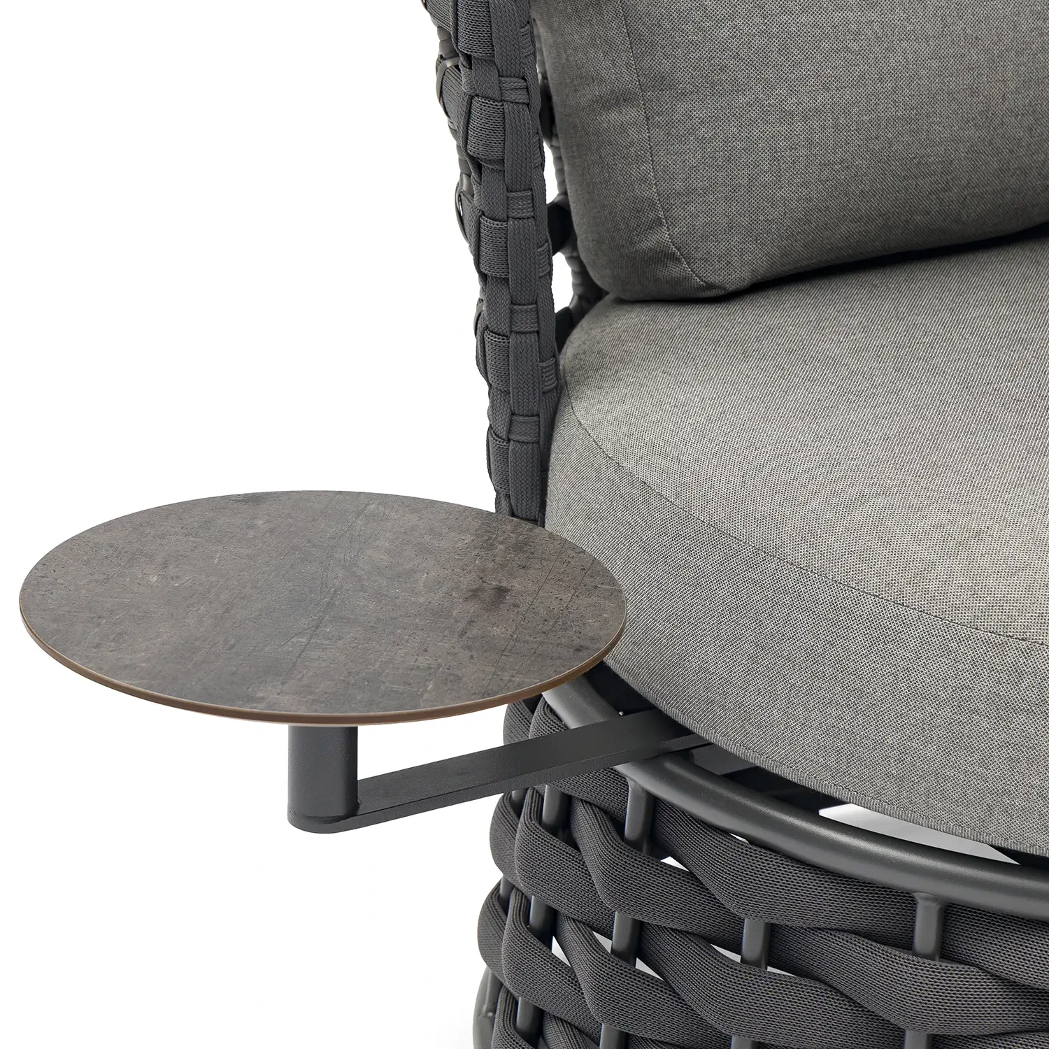 Кресло для отдыха со столиком NOBLE Антрацит